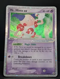 Mr. Mime ex 110/112 Firered & Leafgreen Holo Ultra Rare Pokemon TCG Nintendo MP - Image 3