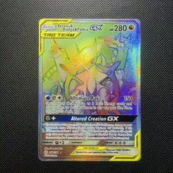 Arceus & Dialga & Palkia GX Secret Rare 258/236 Pokemon Cosmic Eclipse (NM) - Image 1