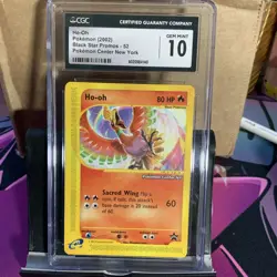Pokemon TCG Ho-Oh Pokemon 2002 Black Star Promo - #52 PokemonCenterNew York - Image 1