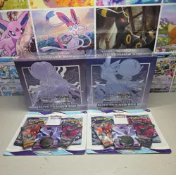 Pokemon Center Chilling Reign ETB Set With Error Apology Blisters. New Sealed. - Image 1