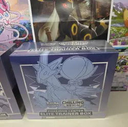Pokemon Center Chilling Reign ETB Set With Error Apology Blisters. New Sealed. - Image 4