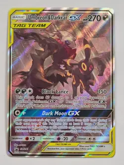Umbreon Darkrai GX Tag Team SM241 Pokemon Promo Full Art Holo NM - Image 1