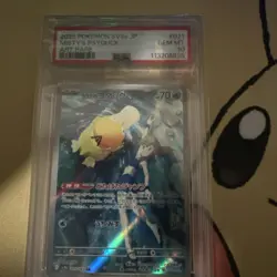 PSA 10 Misty's Psyduck Art Rare AR 071/063 Heat Wave Arena SV9a Pokemon Card - Image 2