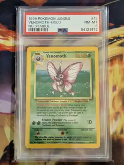 1999 Pokemon Jungle #13 Venomoth-Holo No Symbol PSA 8 - Image 1