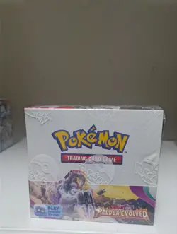 Pokemon TCG Paldea Evolved Booster Box FACTORY SEALED new Ripped plastic - Image 1