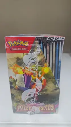 Pokemon TCG Paldea Evolved Booster Box FACTORY SEALED new Ripped plastic - Image 5