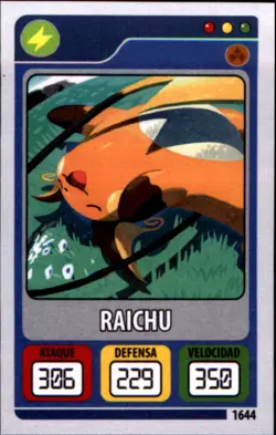 Pokemon Peru Cards Evolution #1644 Raichu Sparkle Holo - Image 1