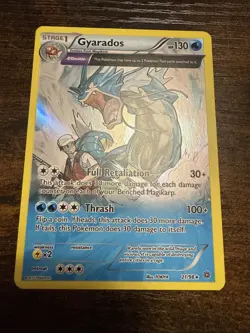 Gyarados 21/98 XY - Ancient Origins Holo Pokemon Trading Card Full Art - NM - Image 1