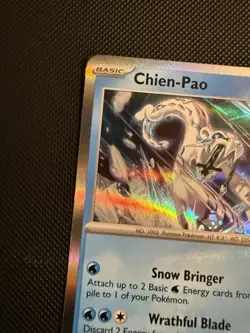 POKEMON TCG: CHIEN-PAO 057/182 PARADOX RIFT HOLO RARE CARD NM - Image 4