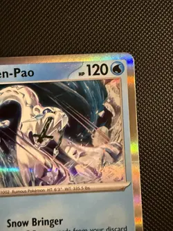 POKEMON TCG: CHIEN-PAO 057/182 PARADOX RIFT HOLO RARE CARD NM - Image 5