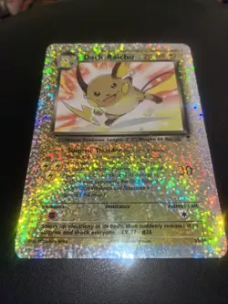 DARK RAICHU 2002 DAMAGED POKEMON LEGENDARY COLL #S3 BOX TOPPER OVERSIZED 3207 - Image 1