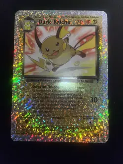 DARK RAICHU 2002 DAMAGED POKEMON LEGENDARY COLL #S3 BOX TOPPER OVERSIZED 3207 - Image 5