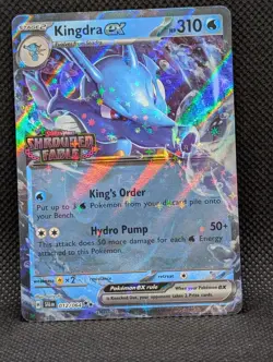 Pokemon TCG Card Shrouded Fable Kingdra EX 012/064 - STAMPED PROMO - Image 3