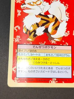 Arcanine 059 Top sun Green Back BANDAI 1995 Topsun Pokemon Card Japanese eb139 - Image 4