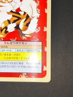 Arcanine 059 Top sun Green Back BANDAI 1995 Topsun Pokemon Card Japanese eb139 - Image 5