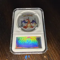 Pokemon Charizard Colorized Coin - Worth Collection KL -Proof - Image 1
