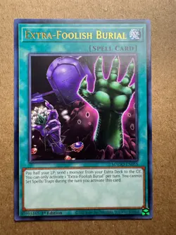 Extra-Foolish Burial MAGO-EN055 Maximum Gold 1st Edition Yugioh - Image 1