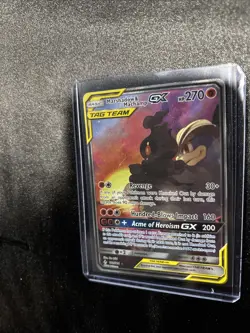Marshadow & Machamp GX Full Art Holo Card 199/214 NM++/Mint Condition - Image 3