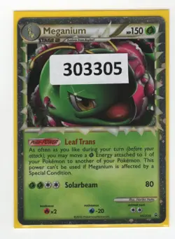 (303305) MEGANIUM PRIME HGSS08 Ultra Rare Holo HGSS Pokemon Promo Card - Image 1