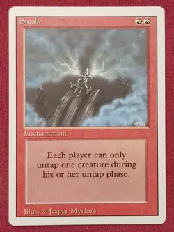 Magic The Gathering REVISED EDITION SMOKE red card MTG - Image 1