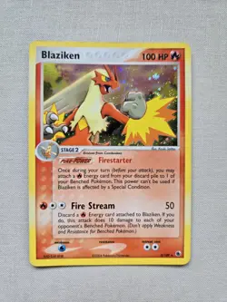 Pokemon TCG Blaziken Ruby & Sapphire Holo Rare Card 3/109 - Image 1