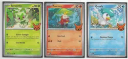 Sprigatito Fuecoco Quaxly - 3 Card Lot - Pokemon Trick Or Trade 2024 - Image 2