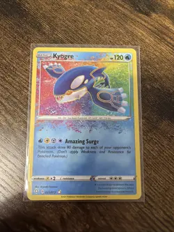 Pokemon TCG Shining Fates Amazing Rare Kyogre Holo Card 21/72 NM - Image 1