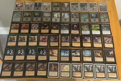 MTG Magic The Gathering Black 60 Card Black Deck - Demonic Tutor - Image 1