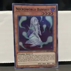 1ST EDITION NECROWORLD BANSHEE 1996 SR07-EN002 (LP/MP) YUGIOH CARD - Image 1