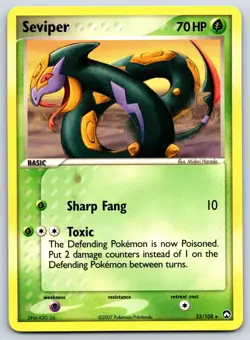 Seviper - EX Power Keepers 23/108 Rare Midori Harada Pokemon Card LP - Image 1