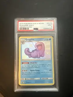 Pokemon TCG Quagsire Holo Shiny Rare Card SV10/SV94 Hidden Fates PSA 9 - Image 1