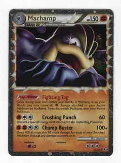 (303304) MACHAMP PRIME 95/102 Ultra Rare Holo HGSS Triumphant Pokemon Card - NEW - Image 2