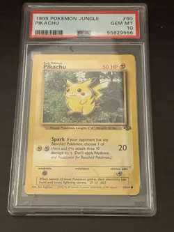 Pokemon Pikachu TCG Jungle Card 60/64 PSA 10 - Image 1