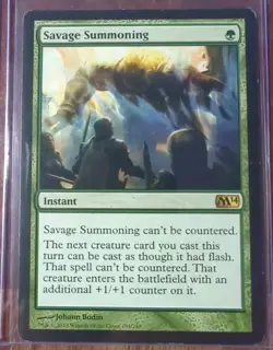 MtG Savage Summoning | M14 Magic 2014 | MTG Magic Cards - Image 1