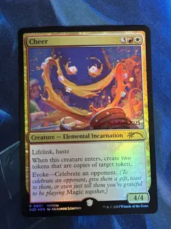 MTG Cheer Magic the Gathering 2025 Holiday Store Exclusive Promo Card - Image 1