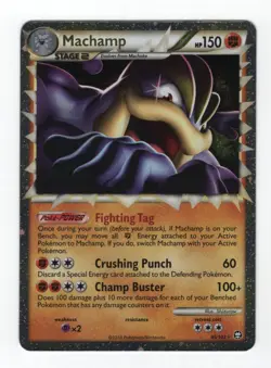 (303302) MACHAMP PRIME 95/102 Ultra Rare Holo HGSS Triumphant Pokemon Card - NEW - Image 2