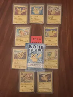Pokemon Complete Pikachu World Collection Cards LP - Image 1
