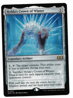 Magic the Gathering MTG Card: Hylda's Crown of Winter #0247 WOE Rare! NM - Image 1