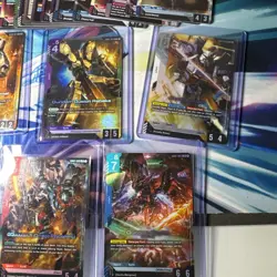 100+ Gundam TCG Cards Bulk Lot - Dual Impact [GD02] C / U / R / LR Foil + Gusion - Image 4