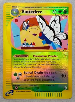 Pokemon Butterfree #38/165 Reverse Holo Rare - 2002 Expedition Base Set - NM - Image 1