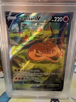 Pokemon 2022 Black Star Promo Charizard v SWSH260 Ultra Premium Collection PSA 9 - Image 2