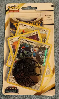 Pokemon: Silver Tempest Checklane Blister w/ Foil Promo Magnemite Magnezone - Image 1
