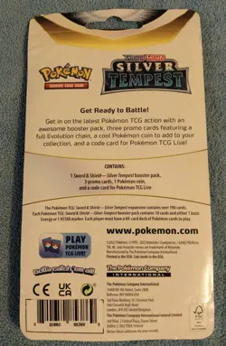 Pokemon: Silver Tempest Checklane Blister w/ Foil Promo Magnemite Magnezone - Image 3