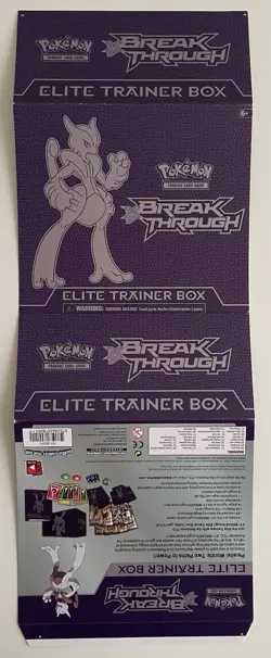 Pokemon XY Breakthrough Mega Mewtwo X Elite Trainer Box ETB Cover/Poster - Image 1