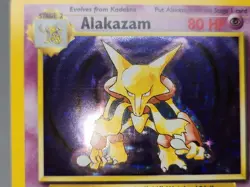 Pokemon Alakazam 1/102 Base Set Unlimited Holo LP sc - Image 2