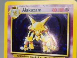Pokemon Alakazam 1/102 Base Set Unlimited Holo LP sc - Image 3