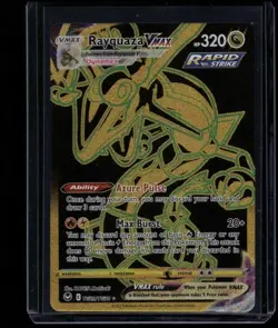 Pokemon TCG Rayquaza Vmax TG29/TG30 Silver Tempest Trainer Gallery Secret NM - Image 1