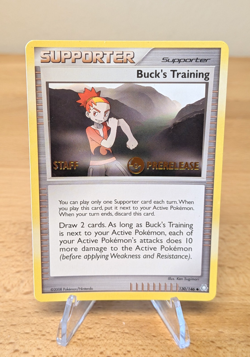 2008 Buck's Training Staff Prerelease Stamped Supporter 2008 Legends Awakened NM - Image 1