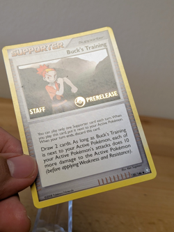2008 Buck's Training Staff Prerelease Stamped Supporter 2008 Legends Awakened NM - Image 2