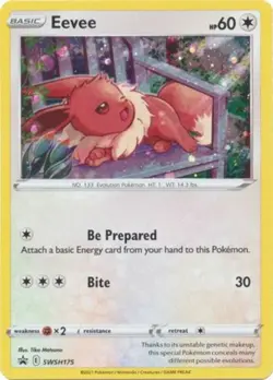 Eevee - SWSH175 - SWSH Black Star Promo NM, English Pokemon Promos - Image 1